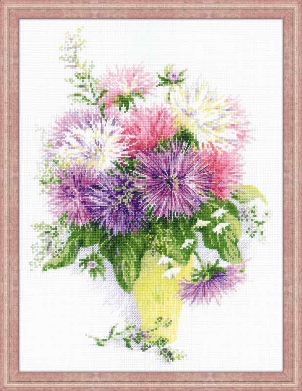 Asters - Cross Stitch Kit from RIOLIS Ref. no.:1389