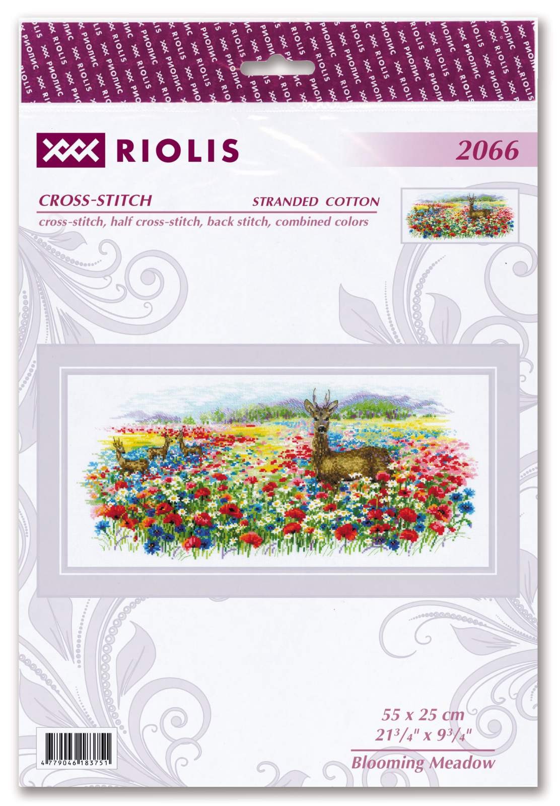 Blooming Meadow. Cross Stitch kit by RIOLIS Ref. no.: 2066