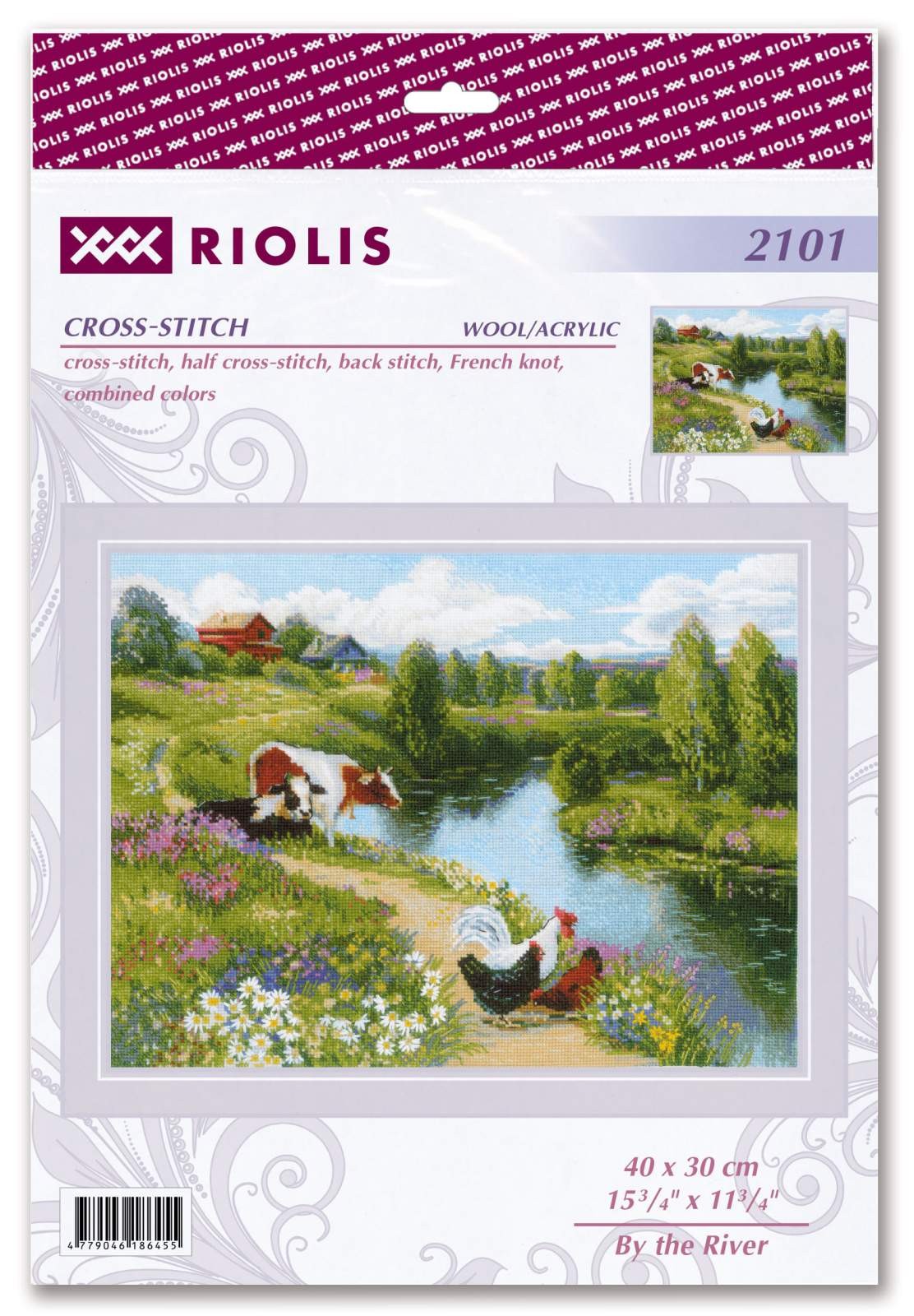 By the River. Cross Stitch kit by RIOLIS Ref. no.: 2101