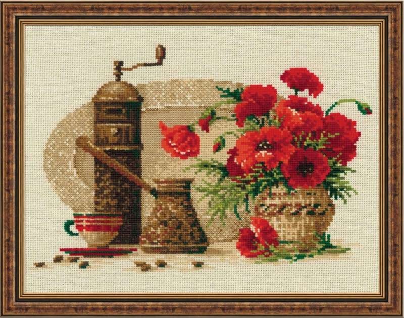 Coffee - Cross Stitch Kit from RIOLIS Ref. no.:1121