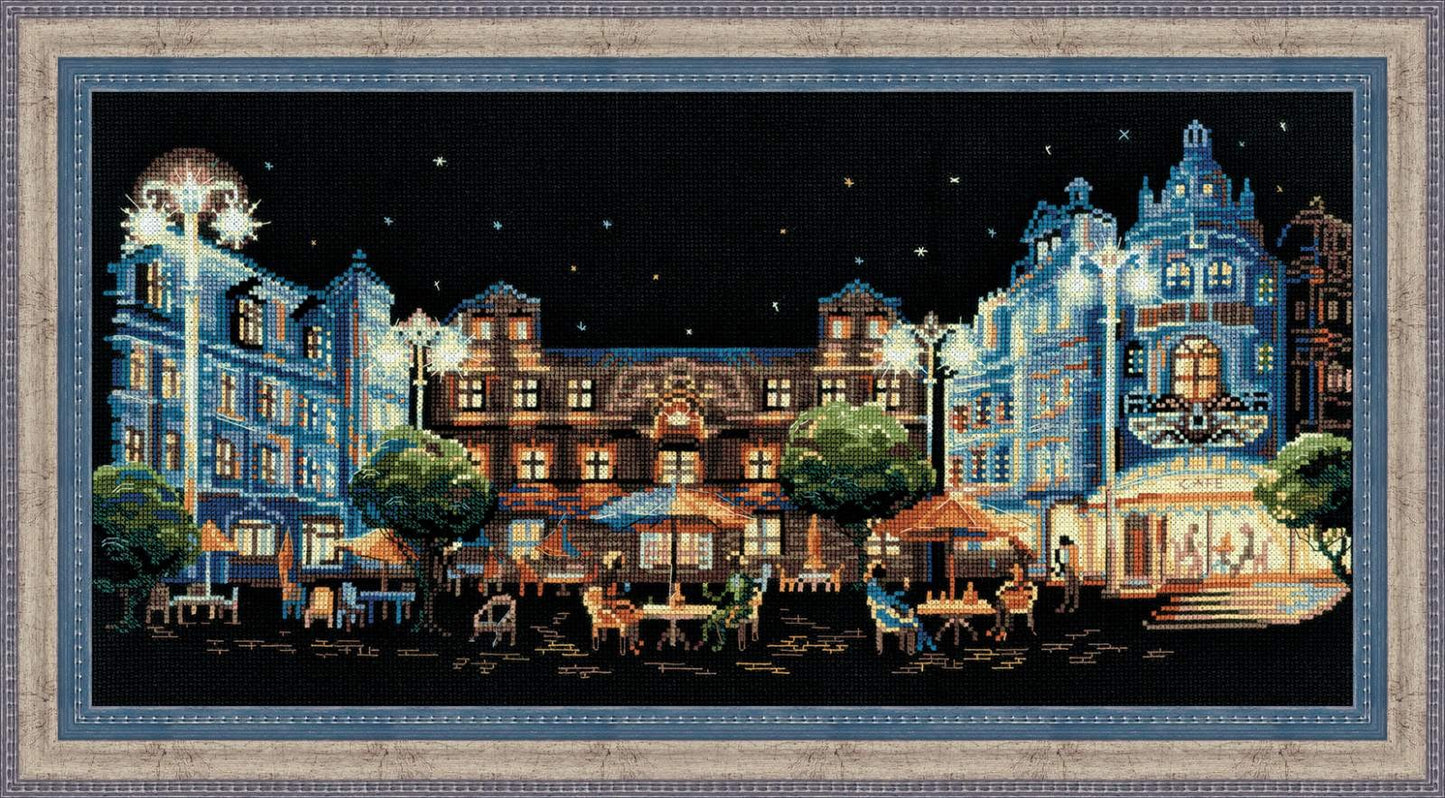 Evening Cafe - Cross Stitch Kit from RIOLIS Ref. no.:1473