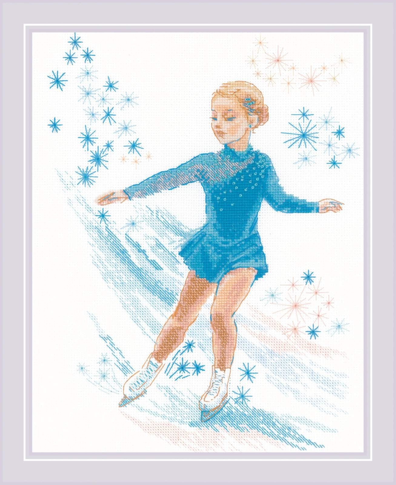 Figure Skating. Cross Stitch kit by RIOLIS Ref. no.: 2202