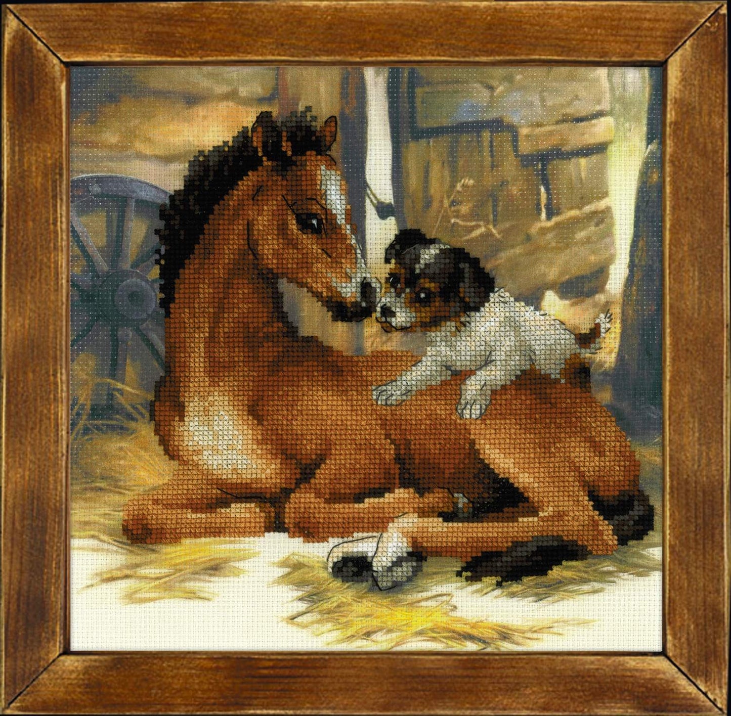 Foal and Puppy - Cross Stitch Kit from RIOLIS Ref. no.:0052 PT