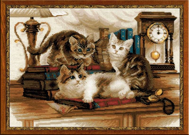 Furry Friends - Cross Stitch Kit from RIOLIS Ref. no.:1247