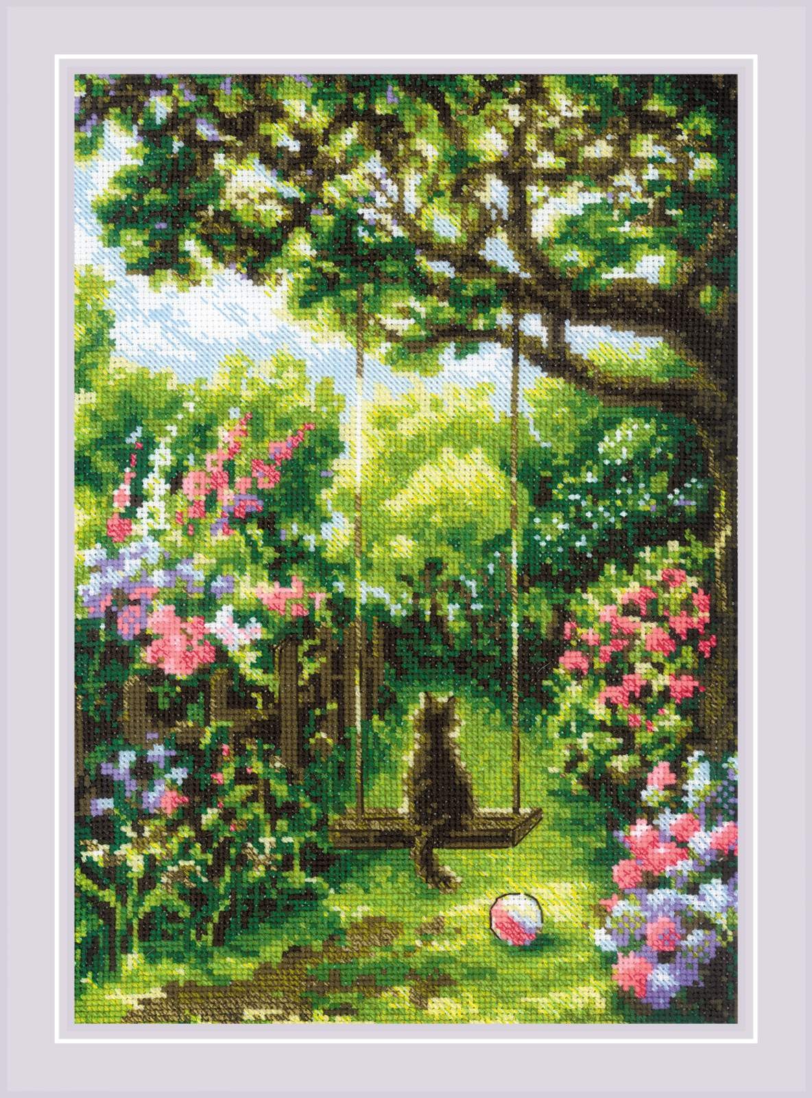 Garden Swing. Cross Stitch kit by RIOLIS Ref. no.: 2114