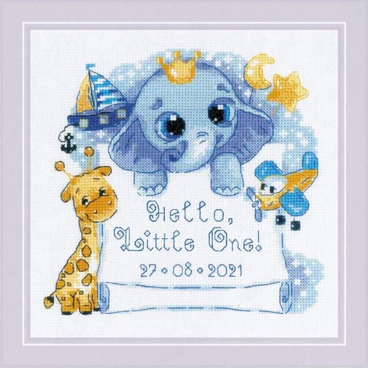 Hello, Little One! (for a boy) cross stitch kit by RIOLIS Ref. no.: 1935