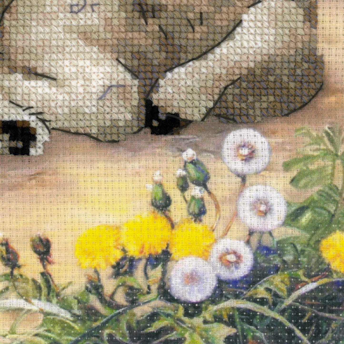Lamb and Rabbit - Cross Stitch Kit from RIOLIS Ref. no.:0051 PT