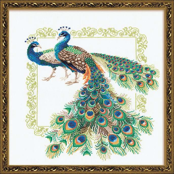 Peacocks - Cross Stitch Kit from RIOLIS Ref. no.:767