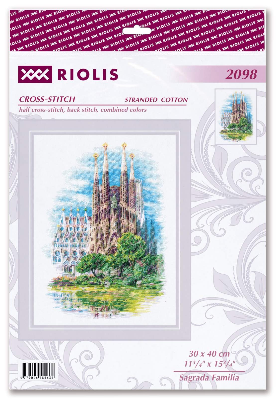 Sagrada Familia. Cross Stitch kit by RIOLIS Ref. no.: 2098