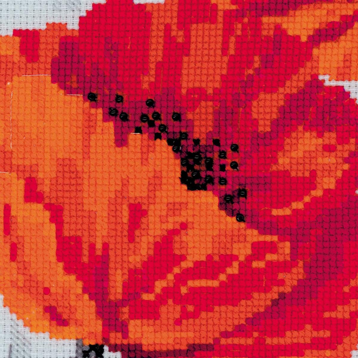 Scarlet Poppies - Cross Stitch Kit from RIOLIS Ref. no.:100/037