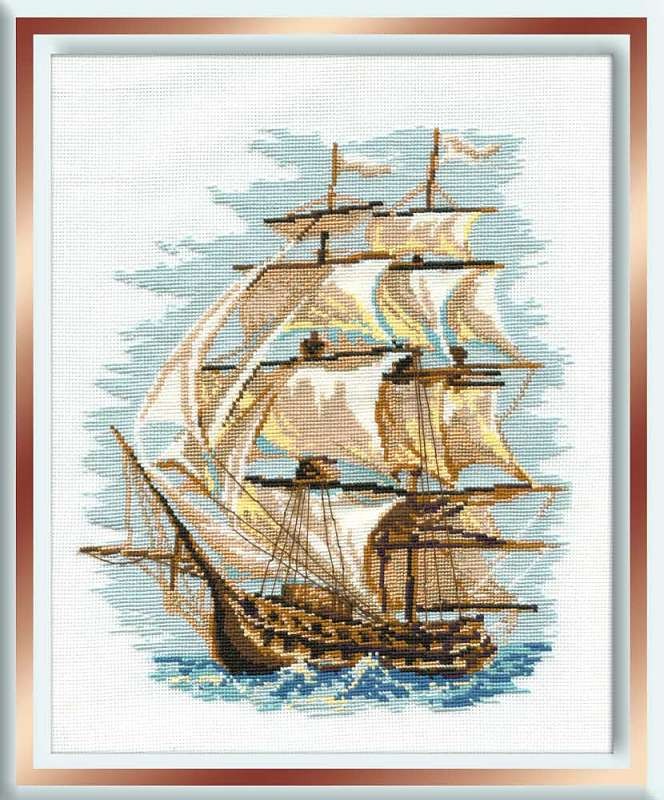 Ship - Cross Stitch Kit from RIOLIS Ref. no.:479