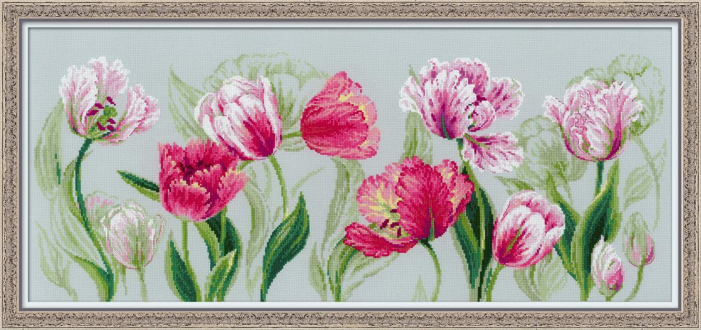 Spring Tulips - Cross Stitch Kit from RIOLIS Ref. no.:100/052