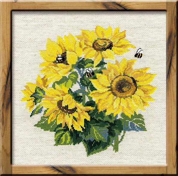 Sunflowers - Cross Stitch Kit from RIOLIS Ref. no.:776