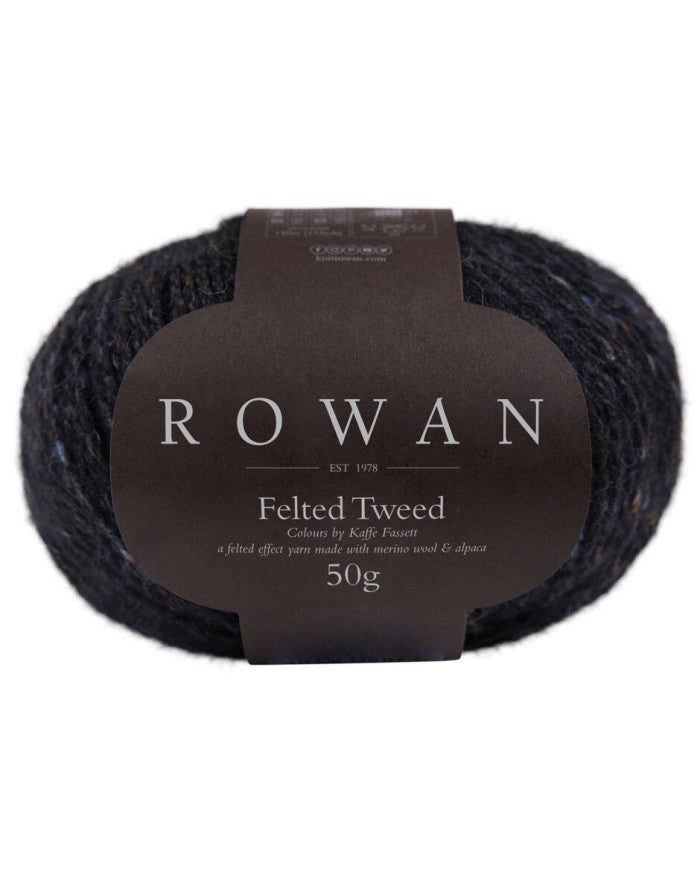 ROWAN a felted effect yarn (merino wool and alpaca) Black Ref. no.: 211