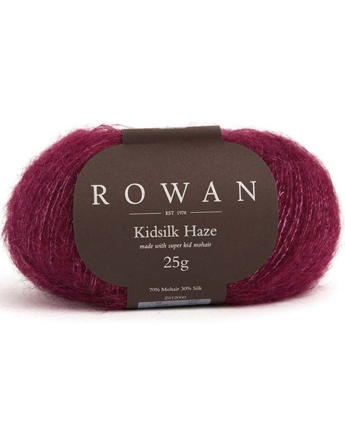 ROWAN KidSilk Haze - Mohair & Silk Yarn. Plum Ref. no.: 718 Kidsilk Haze