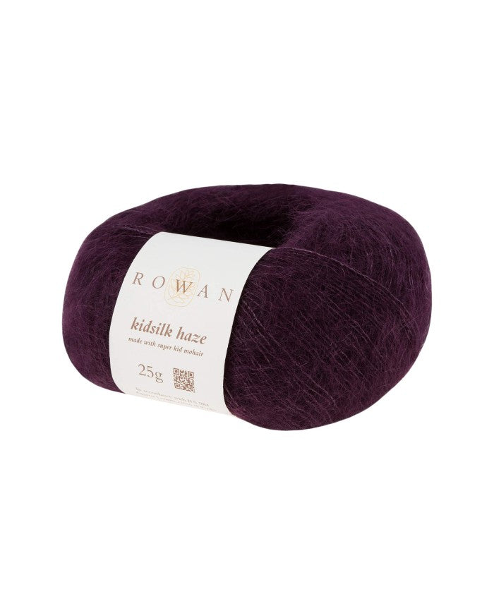 ROWAN KidSilk Haze - Mohair & Silk Yarn. Blackcurrant Ref. no.: 641 Kidsilk Haze