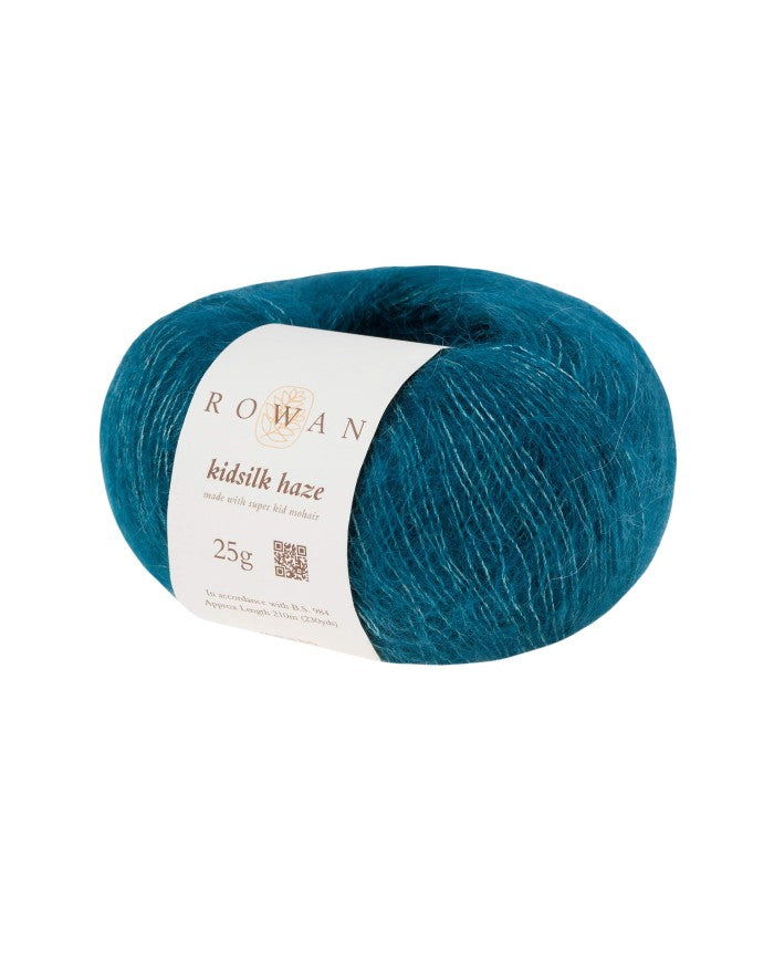 ROWAN KidSilk Haze - Mohair & Silk Yarn. Peacock Ref. no.: 671 Kidsilk Haze