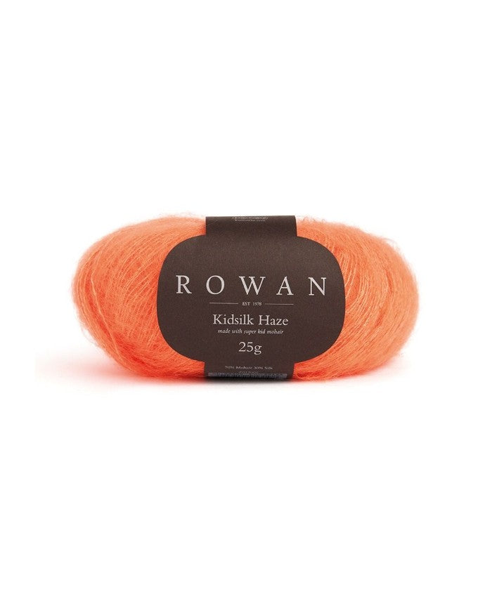 ROWAN KidSilk Haze - Mohair & Silk Yarn. Pumpkin Ref. no.: 728 Kidsilk Haze