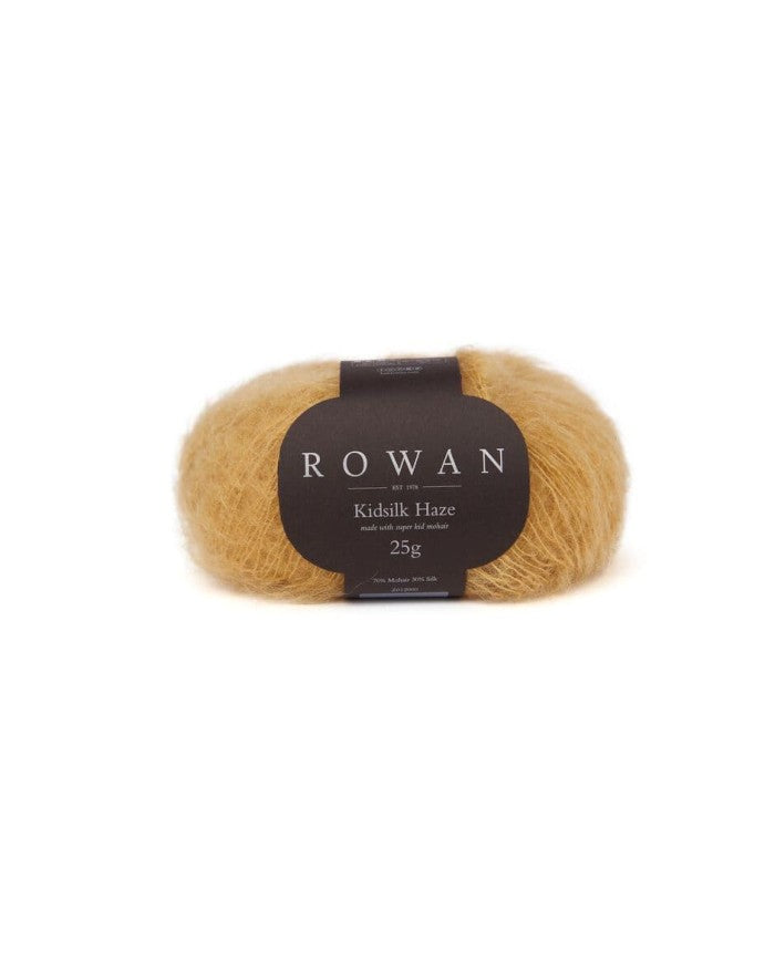 ROWAN KidSilk Haze - Mohair & Silk Yarn. Ochre Ref. no.: 695 Kidsilk Haze