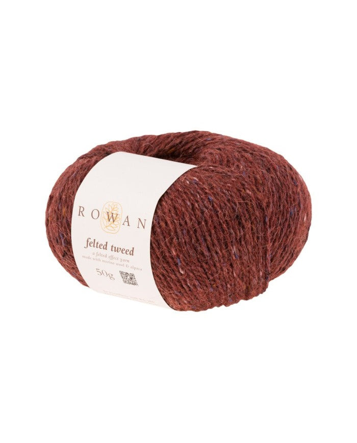 ROWAN a felted effect yarn (merino wool and alpaca) Barn Red Ref. no.: 196