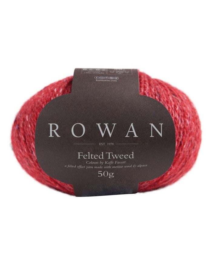 ROWAN a felted effect yarn (merino wool and alpaca) Scarlet Ref. no.: 222