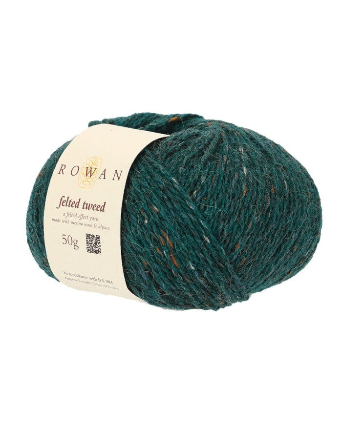ROWAN a felted effect yarn (merino wool and alpaca) Bottle Green Ref. no.: 207