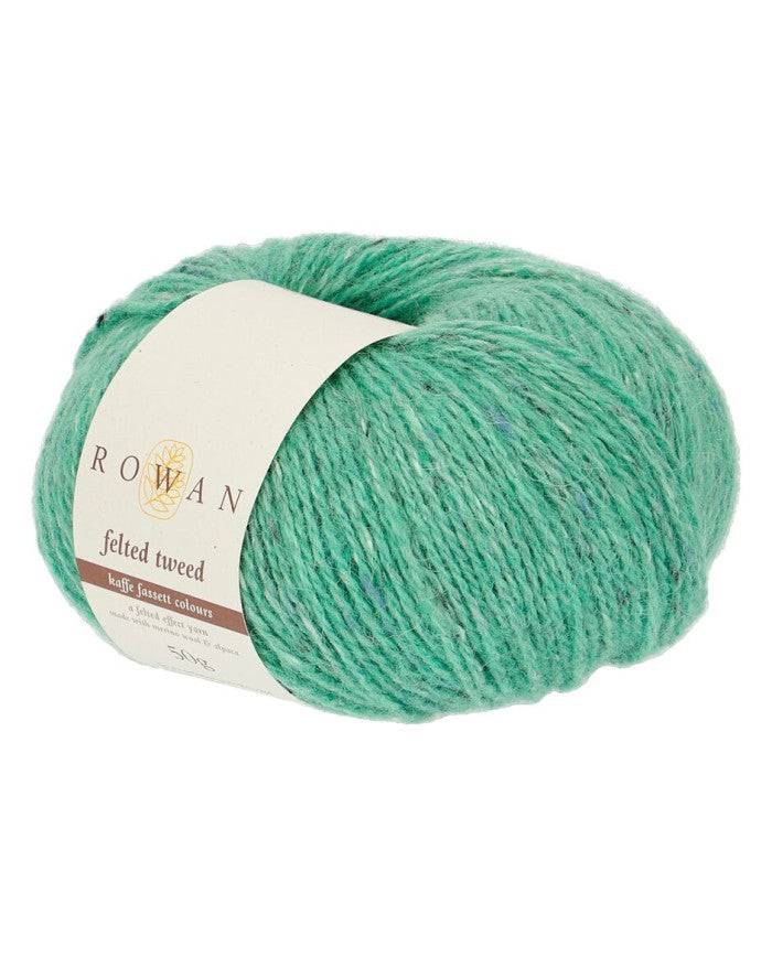 ROWAN a felted effect yarn (merino wool and alpaca) Vaseline green Ref. no.: 204