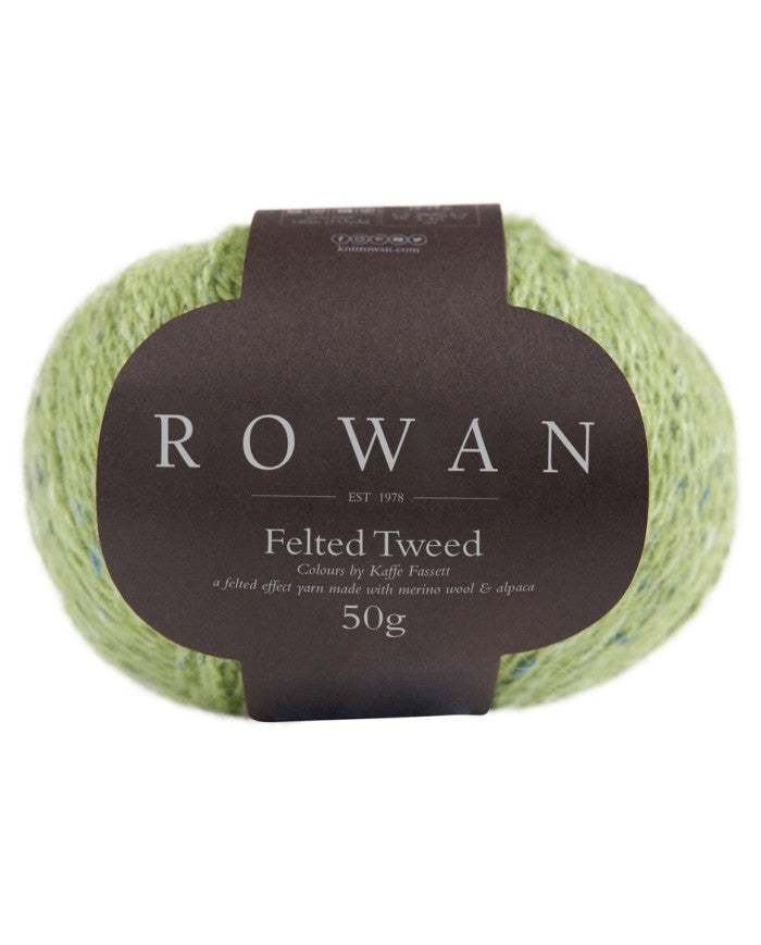ROWAN a felted effect yarn (merino wool and alpaca) Lime Ref. no.: 213