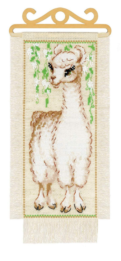 Alpaca cross stitch kit by RIOLIS Ref. no.: 1890