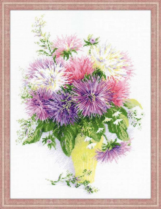 Asters - Cross Stitch Kit from RIOLIS Ref. no.:1389