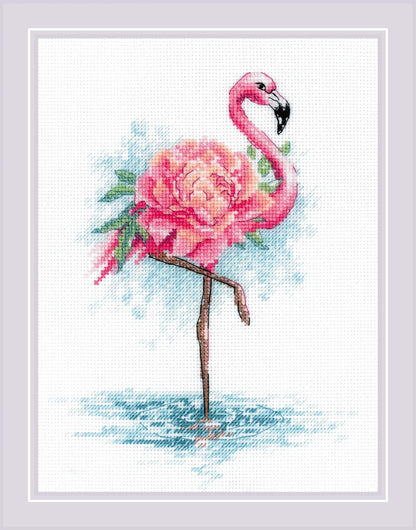 Blooming Flamingo. Cross Stitch kit by RIOLIS Ref. no.: 2117