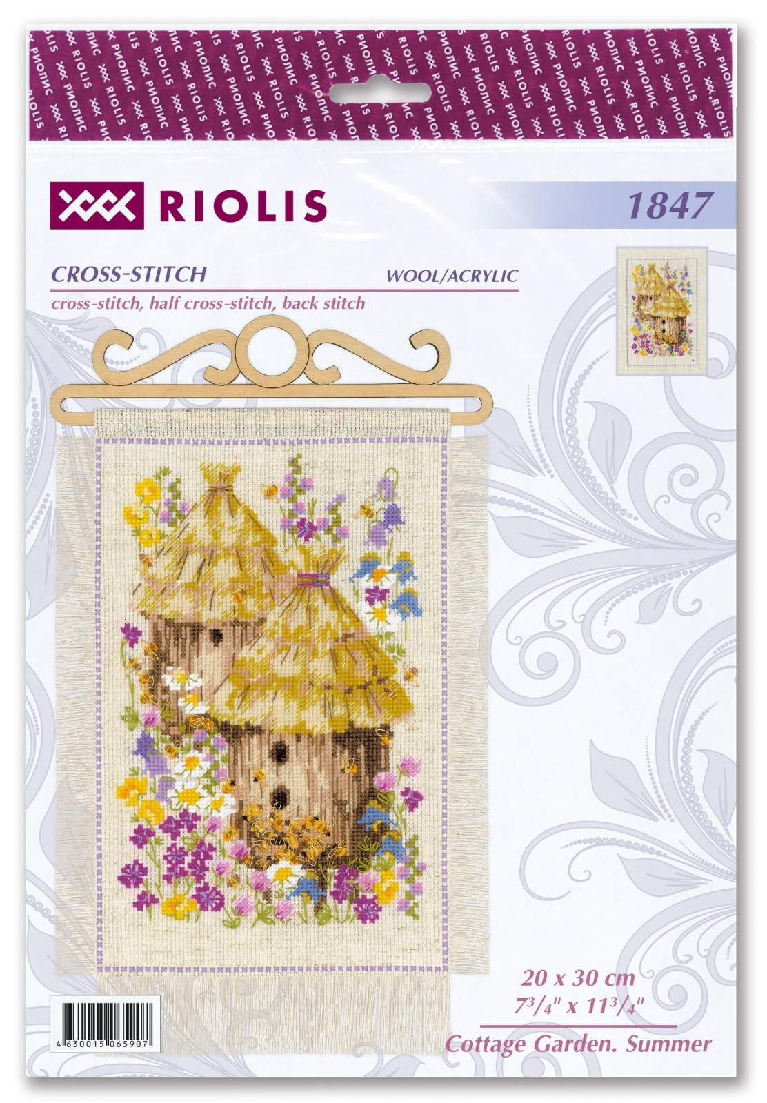 Cottage Garden. Summer cross stitch kit by RIOLIS Ref. no.: 1847
