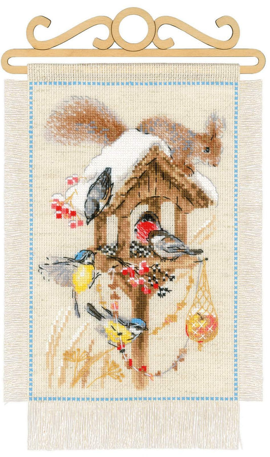 Cottage Garden. Winter cross stitch kit by RIOLIS Ref. no.: 1751