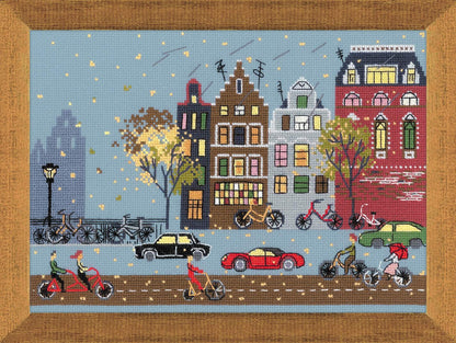Cycle Lane - Cross Stitch Kit from RIOLIS Ref. no.:1490