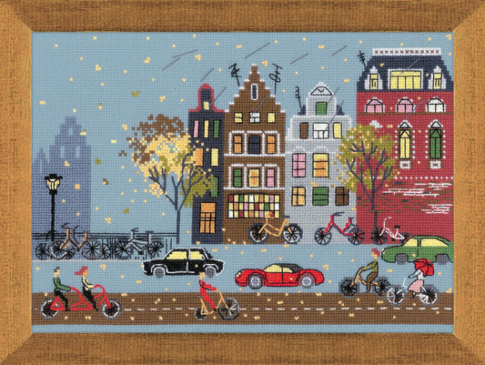 Cycle Lane - Cross Stitch Kit from RIOLIS Ref. no.:1490