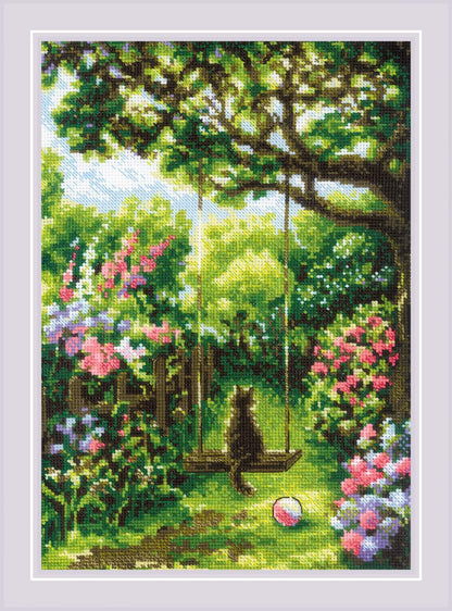 Garden Swing. Cross Stitch kit by RIOLIS Ref. no.: 2114
