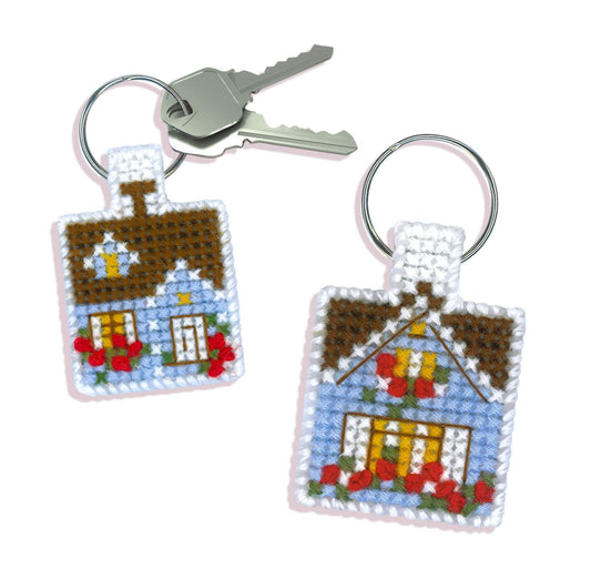 Keychain Cozy Cottage - Cross Stitch Kit from RIOLIS Ref. no.:1581AC