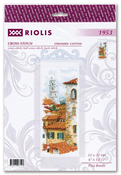 Pisa Roofs cross stitch kit by RIOLIS Ref. no.: 1953
