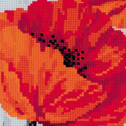 Scarlet Poppies - Cross Stitch Kit from RIOLIS Ref. no.:100/037