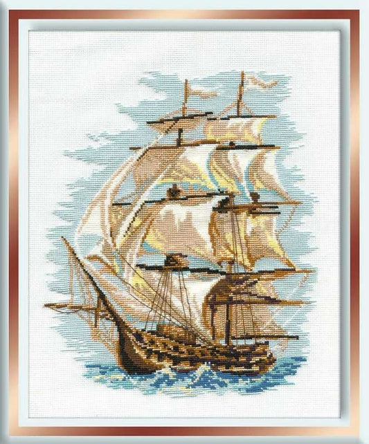 Ship - Cross Stitch Kit from RIOLIS Ref. no.:479
