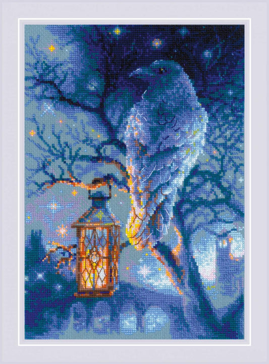 Wise Raven cross stitch kit by RIOLIS Ref. no.: 1876