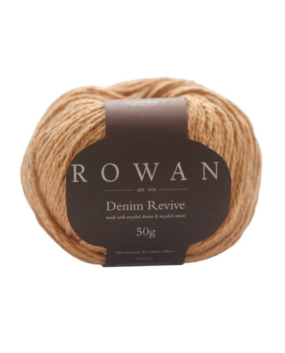Sand 218 - ROWAN DENIM REVIVE Threads. (95% Cotton) Denim Revive