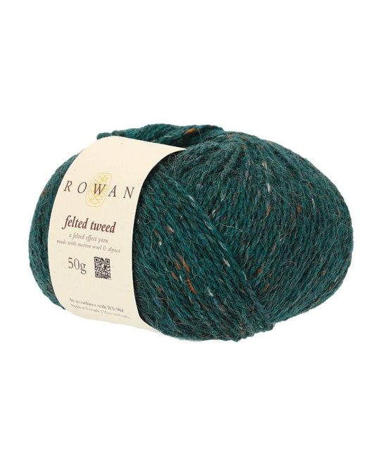 ROWAN a felted effect yarn (merino wool and alpaca) Bottle Green Ref. no.: 207
