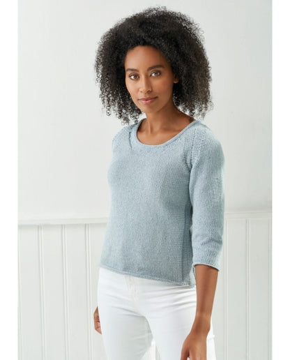 ROWAN Threads. Made with 95 % COTTON. Stonewash Ref. no.: 222 Denim Revive